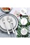 12 Piece Stainless Steel Dinner Forks, 17 cm Silverware Fork Set, Food Grade Heavy Duty Cutlery, Mirror Polished, Dishwasher Safe for Home Kitchen Restaurant - 6