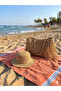 Megahan Paper Rope Hand-Knitted Tasseled Summer Bag, Hat Set, Beach Bag Hat Set - 2