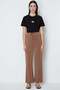 Wide Leg Sweatpants with Elastic Waist - 3