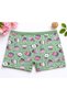 6-Pack of Colorful Patterned Soft Matte Colored Cute Girls' Boxers (Shorts) - 4