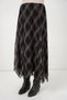 Women's Asymmetrical Cut Chiffon Skirt 1466 - Black - 4