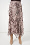 Women's Asymmetrical Cut Chiffon Skirt 1466 - Beige - 2