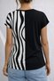 Women's Short Sleeve Judge V-Neck Woven Viscose Blouse - 3