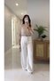 Lioste White Tensel Palazzo Jean