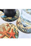 Lodos Set of 6 Sea-Themed Wooden Coasters |   Uv Printed Decorative Mdf Coaster - 4