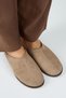 Tepoo Women's Genuine Leather Sabo Mink Slippers with Front Stitching Detail - 2
