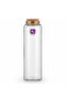 Pishgaman Glass Bottle with Natural Cork Lid | 22 cm | Airtight Storage Jar