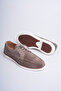 Genuine Leather Men's Loafer Shoes Mink Casual Suede Daily Comfortable Lace-Up Model Ravenna - 8