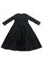 Elegant Black Abaya with Lace Panels and Sequins - 3