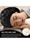 Satin Bonnet Silk Bonnet for Sleeping, Bonnets for Women Bonnet for Sleeping Large Sleep Cap, Wide Soft Band Bonnet for Curly Hair - 5