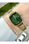 Vintage Square Case Dial Green Women's Wristwatch - 4