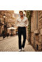 Unisex Black Flared Denim Trousers - 3