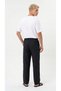 Men's Black Linen Muslin Trousers Lightweight Fabric Comfortable Fit Baggy with Back Pockets - 6