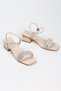 Women's Stoned Short Heel Evening Dress Shoes - 4