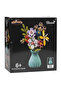 8-Piece Vase Flower Block Set – Assemblable Decorative Design Flowers - 8