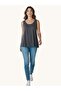 Women's Round Neck Thick Strap Bell Cut Athlete T-Shirt