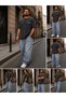 Men’s Loose Fit Urban Baggy Jeans – Dark Gray - 4