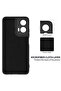 Silicone Case for Motorola Moto G35 | Full Body Silky Soft Touch Shockproof Cover | Camera Protection | Microfiber Lining | Slim Protective Phone Case- Black - 6