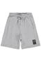 Basic Have Fun Printed Shorts for Ages 6-9 - Gray