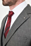 Striped Slim Fit Mono Collar Classic Men's Suit Black - 45473.26Y - 6