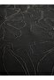Special Embroidered Viscose Linen Blend Fabric - Width 150 cm - Black Floral Pattern Dress Fabric