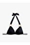 Halter Neck Triangle Bikini Top with Accessories - 3