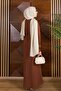 فستان بأكمام خفاشية وأزرار وحزام - 5