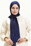 شال منقوش بنمط عرقي 70225-02 أزرق منتصف الليل