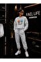Unisex Wide Cut Zero Neck and Sweatpants Gumball Printed Set