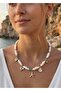 5 Charm Pearl Women's Figured Necklace
