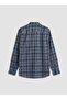 Regular Fit Plaid Poplin Men's Shirt - 6