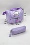 Luxury Plush Detailed Thermal School Backpack and Pencil Case Set for Girls Primary School Bag - 5
