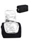 Black Tr5 Set of 2 Crinkle Fabric Thermal Lunch Box + Double Pencil Holder Secim - 2