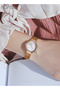 Women's Quartz Watch with Mesh Strap Round White Dial Rhinestone Decoration Waterproof Elegant Analog Wristwatch Gift for Women - 7