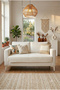 Linen Plain Simple Sofa Cover Bohemian Decorative Sofa Cover for Sofa Bed Covering the Seating Area Living Room Cover - 2