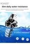 Stainless Steel Strap Couple Quartz Watch Set, Analog Display Round Dial with Rhinestones Decoration, Luxurious Luminous Waterproof Calendar Watch Gift for Men Women - 8