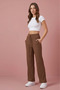Women's Daily Use Ribbed Wide Leg Pants - 2