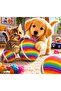 3-Pack Cat and Dog Chew Play Ball 6.5 cm - 3