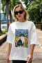 For the Love of Cats 78 Front Cat Printed White Oversize T-Shirt 100% Cotton Unisex Cat Lover Premium Design - 5
