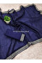 Navy Blue Organza Silk Saree with Embroidered Border-FFT8009-Navy Blue - 4