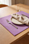 Barcelona Velvet Textured 6-Piece American Service Set Lilac