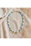 Kly-1042 Turquoise Pearl Sea Theme Charm Necklace |   Eos Collective - 5