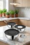 Steel Grater Mixing Bowl and Storage Set of 3 (1.35 Lt, 2.70 Lt, 4.60 Lt) - 5