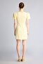 Crew Neck Short Sleeve Mini Light Yellow Mini Dress I1271Ax26Sm - 4