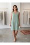 Striped Sleeveless Muslin Dress