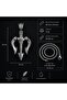Stainless Steel Power of the Seas and Mythological Poseidon Spear Pendant - 5