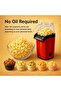 Popcorn Maker PP-01 1200W Electric Hot Air Popcorn Machine, Oil-Free, Compact Design, Easy to Use, Red - 2