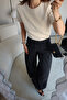 Adjustable Cuffs, Pocket Detail Jeans - 4