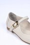 Laceless Belt Buckle Neolite Sole Genuine Leather Ballerinas 342-050 Women's Ballerinas - 8
