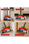 Grey 3-in-1 Indoor Broom with Stick – Triple Thread Multi-Fiber Sweep Brush - 3